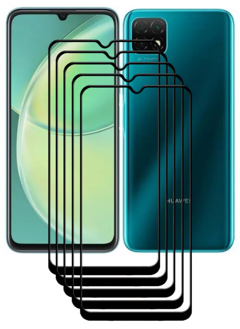 ACLIX 5 Pieces Antistatic ESD Dustproof Premium Quality High Definition Tempered Glass Screen Protector Designed For Huawei nova Y60 - Image 1