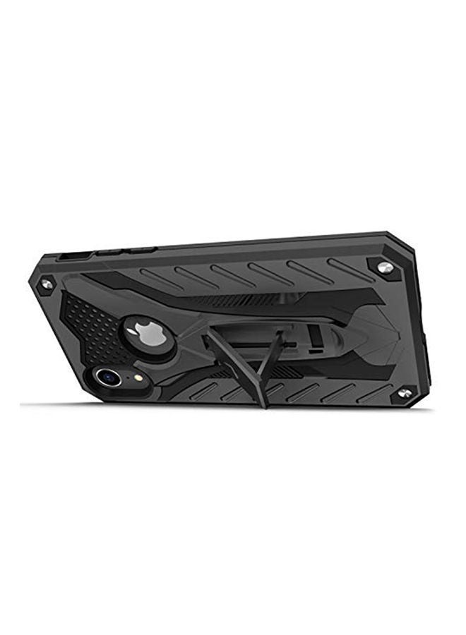 NIBEMINENT Protective Case Cover With Kickstand For Apple iPhone XR Black  - Image 2