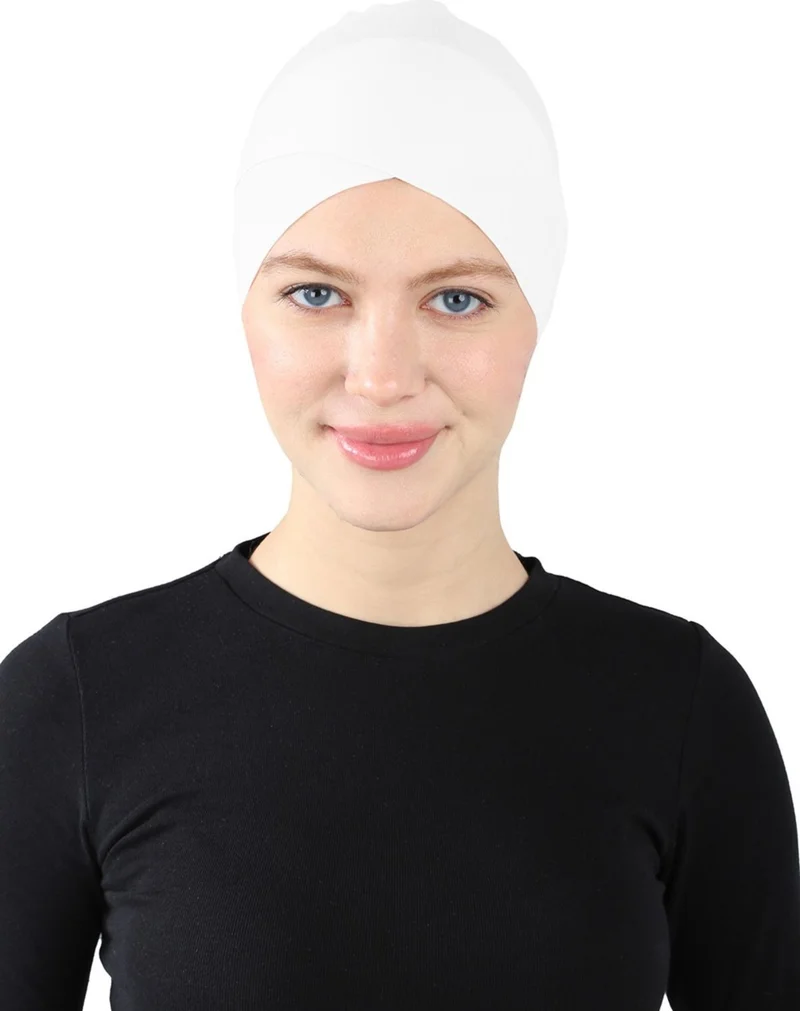 Ecardin Parisian Cross Bonnet - St 370 White