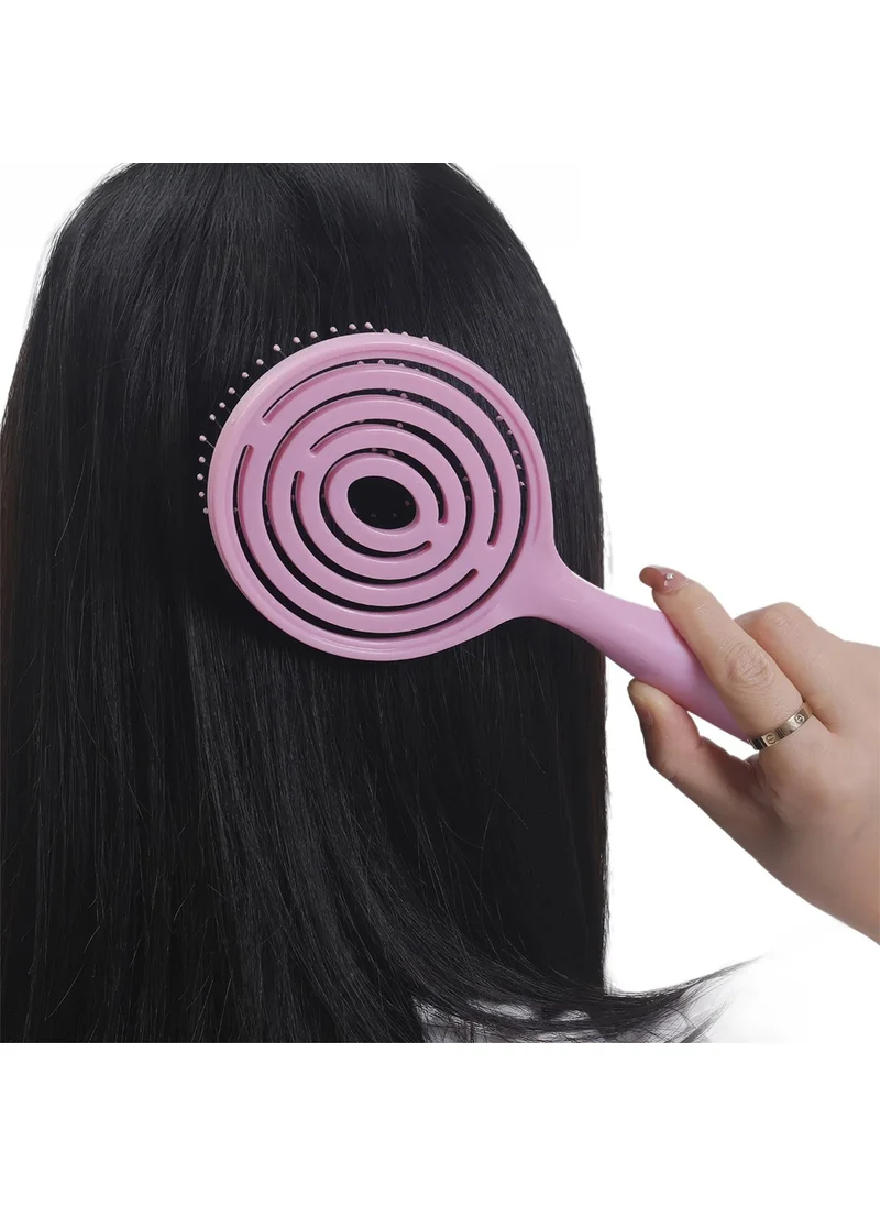 Bizimevde Pro 3D Hair Lightening Hair Brush Maze Brush Gray