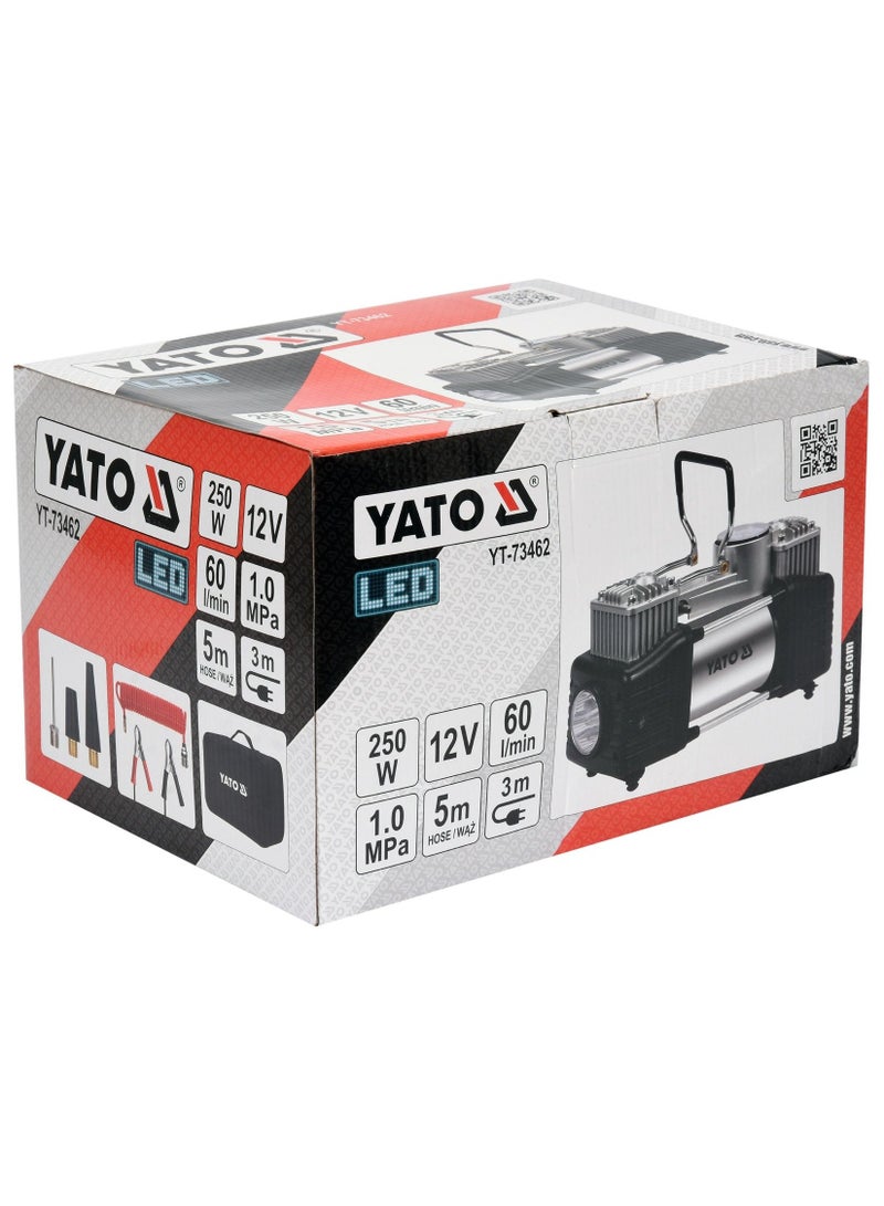 YATO Car Air Compressor 250W 12V