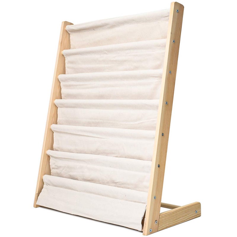Morimoe Morimoe Sling Bookshelf Kids Book Rack Storage Natural Beige Beige W60cm 