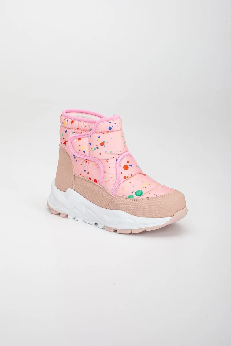 Dilimler Ayakkabı Sliceler Shoes Şiringenç Orthopedic Velcro Parachute Pink Girl's Boots