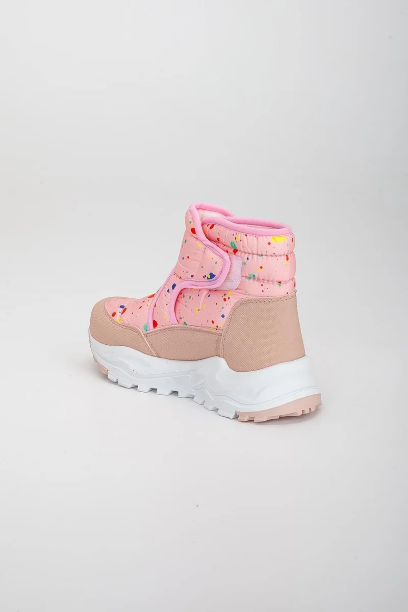 Dilimler Ayakkabı Sliceler Shoes Şiringenç Orthopedic Velcro Parachute Pink Girl's Boots