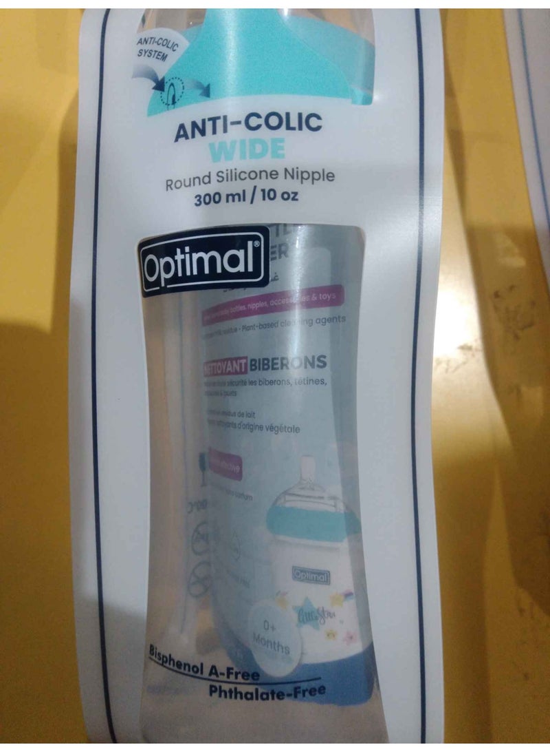 Optimal Wide Neck Feeding Bottle 300 ML,  - Assorted - Image 4