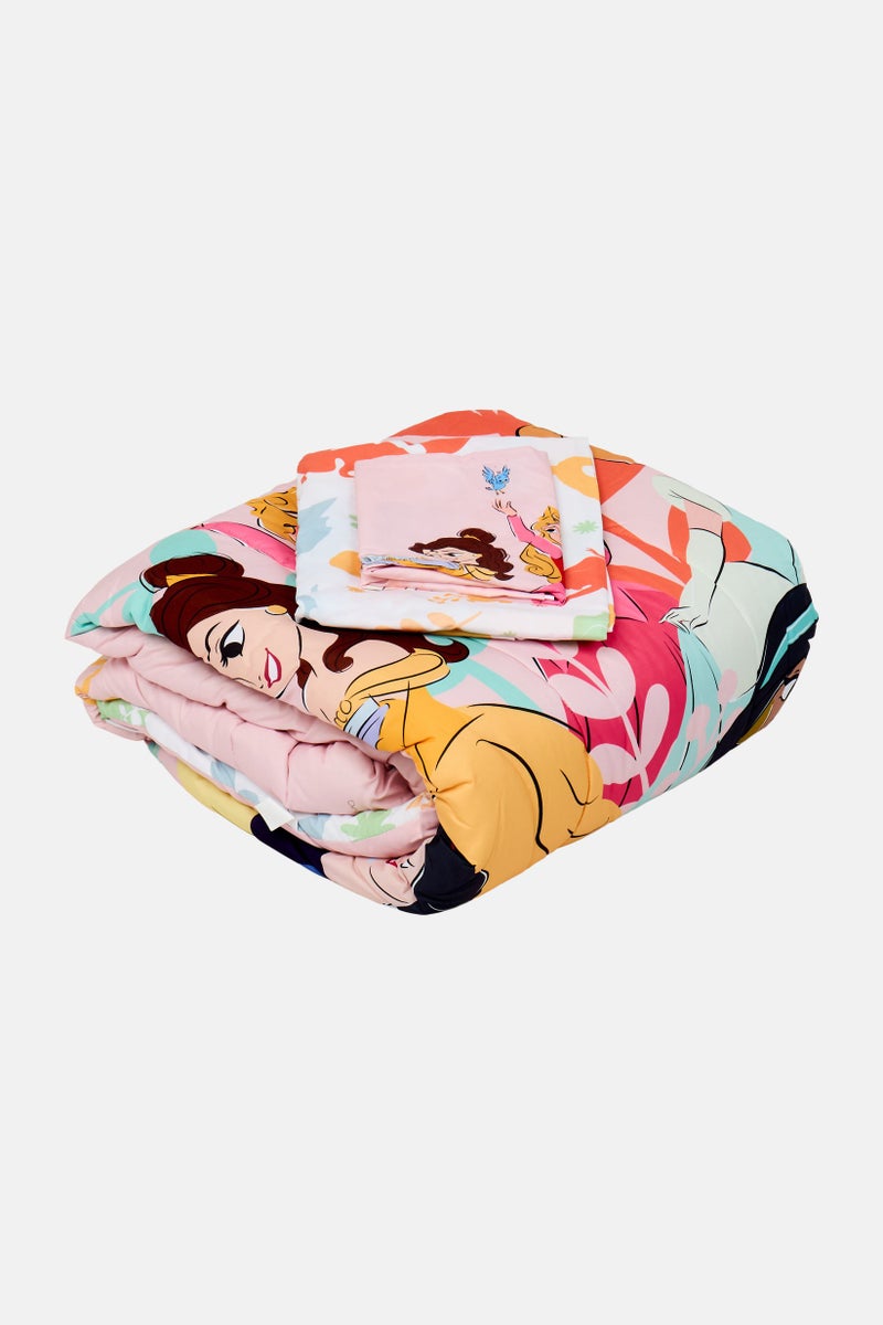 Disney 3 Pcs Princess Comforter Set, Multicolor - Image 3