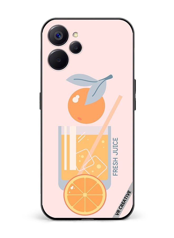 VR CREATIVE Protective Case Cover For Realme 10 5G Orange Juice Design Multicolour - Image 1