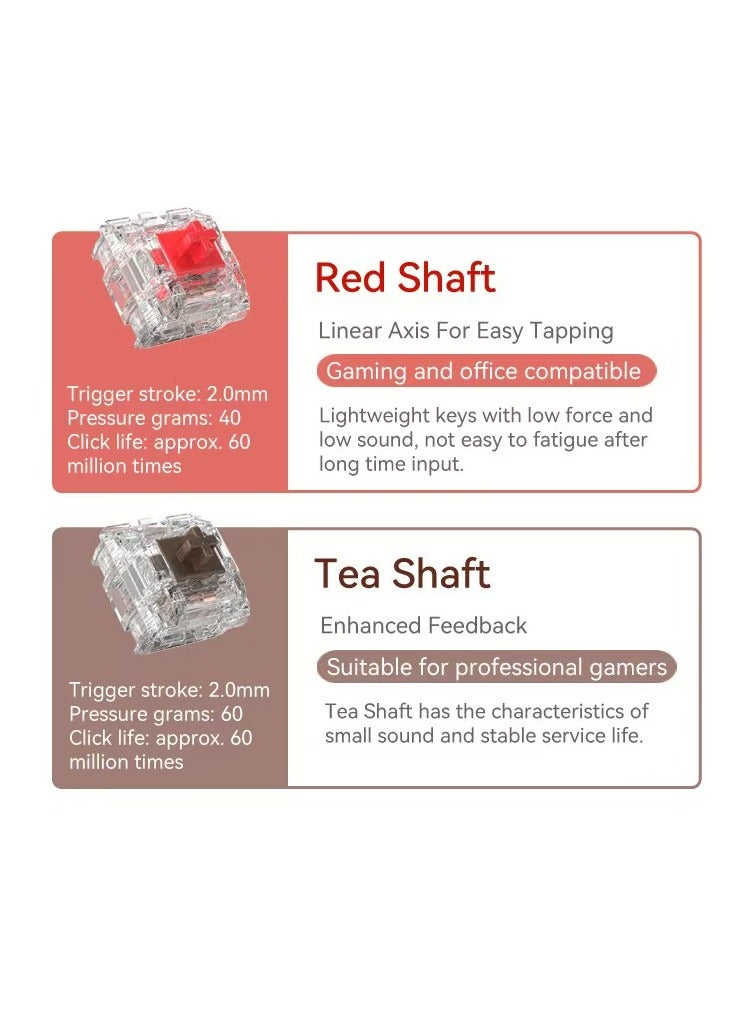 Forev Q68 portable gaming keyboard, RGB backlit gaming keyboard, - Image 3