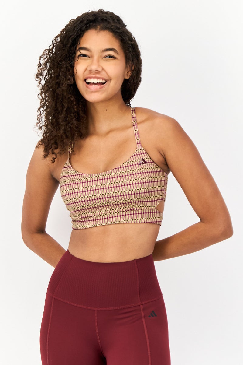 Adidas Women Allover Print Non-Padded Sports Bra, Multicolor - Image 1
