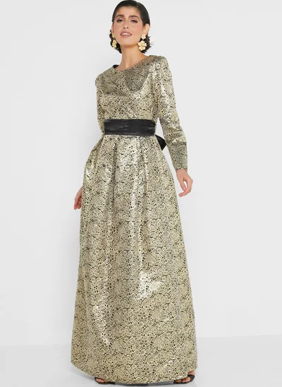 hybella Floral Jacquard Dress