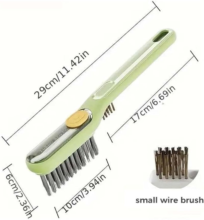 DASOSMI CREATION DC Multi-Functional Liquid-Filled Crevice Cleaning Brush, 2-in-1 Slot Cleaning Brush, Toilet Brush, Scrub Brush for Shower Tile, Skinny Gap Cleaning Tools for Household Use, Bathroom, Kitchen(1 PCS) - Image 2