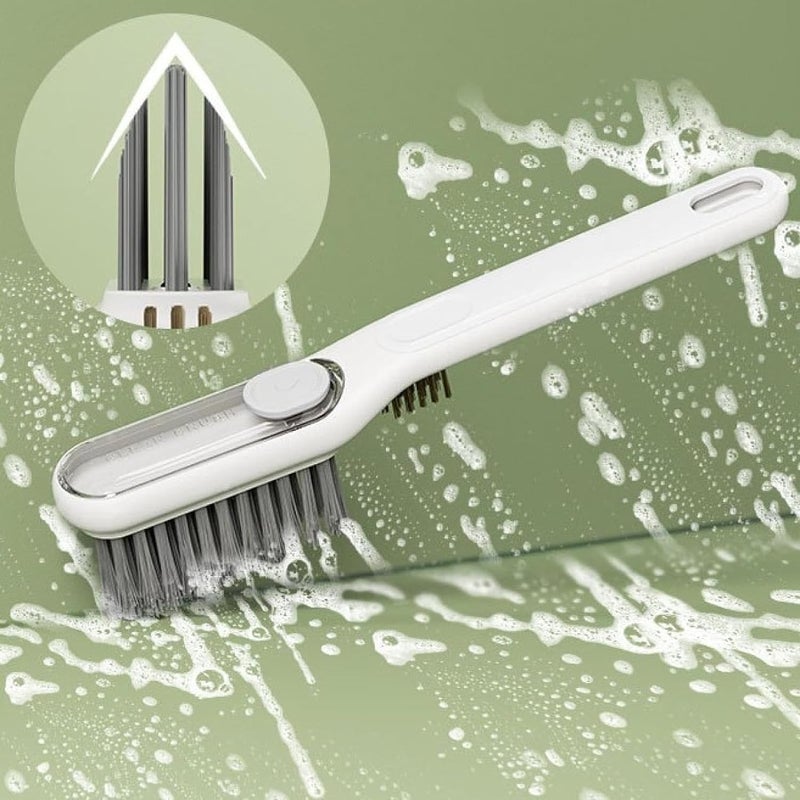 DASOSMI CREATION DC Multi-Functional Liquid-Filled Crevice Cleaning Brush, 2-in-1 Slot Cleaning Brush, Toilet Brush, Scrub Brush for Shower Tile, Skinny Gap Cleaning Tools for Household Use, Bathroom, Kitchen(1 PCS) - Image 4