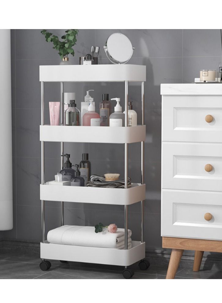 DubaiGallery Kitchen Organiser, Household Storage Cart Mobile Shelving Unit Organizer Slide Out Storage Tower Rolling Utility Cart for Kitchen Bathroom Laundry Racks  - Image 3