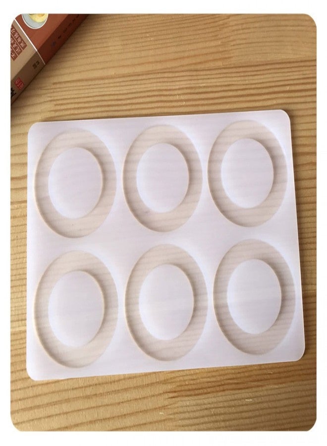 Ochtend Bakingequipments Garnishing Chocolate Mould | Circle Design Shape Pattern Garnishing Sheet for Cake Decoration | 6 Cavity for Cake - Image 2