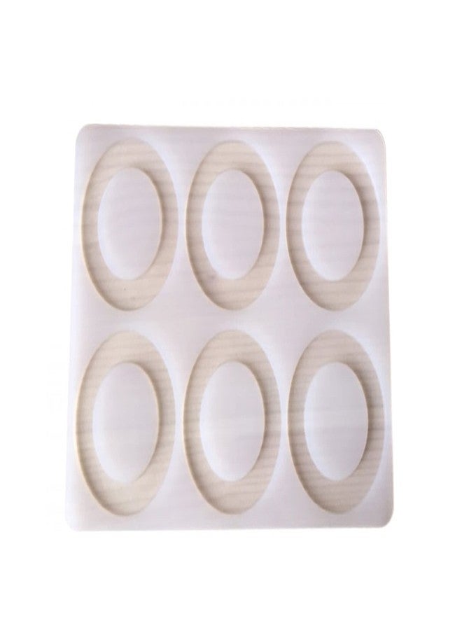 Ochtend Bakingequipments Garnishing Chocolate Mould | Circle Design Shape Pattern Garnishing Sheet for Cake Decoration | 6 Cavity for Cake - Image 1