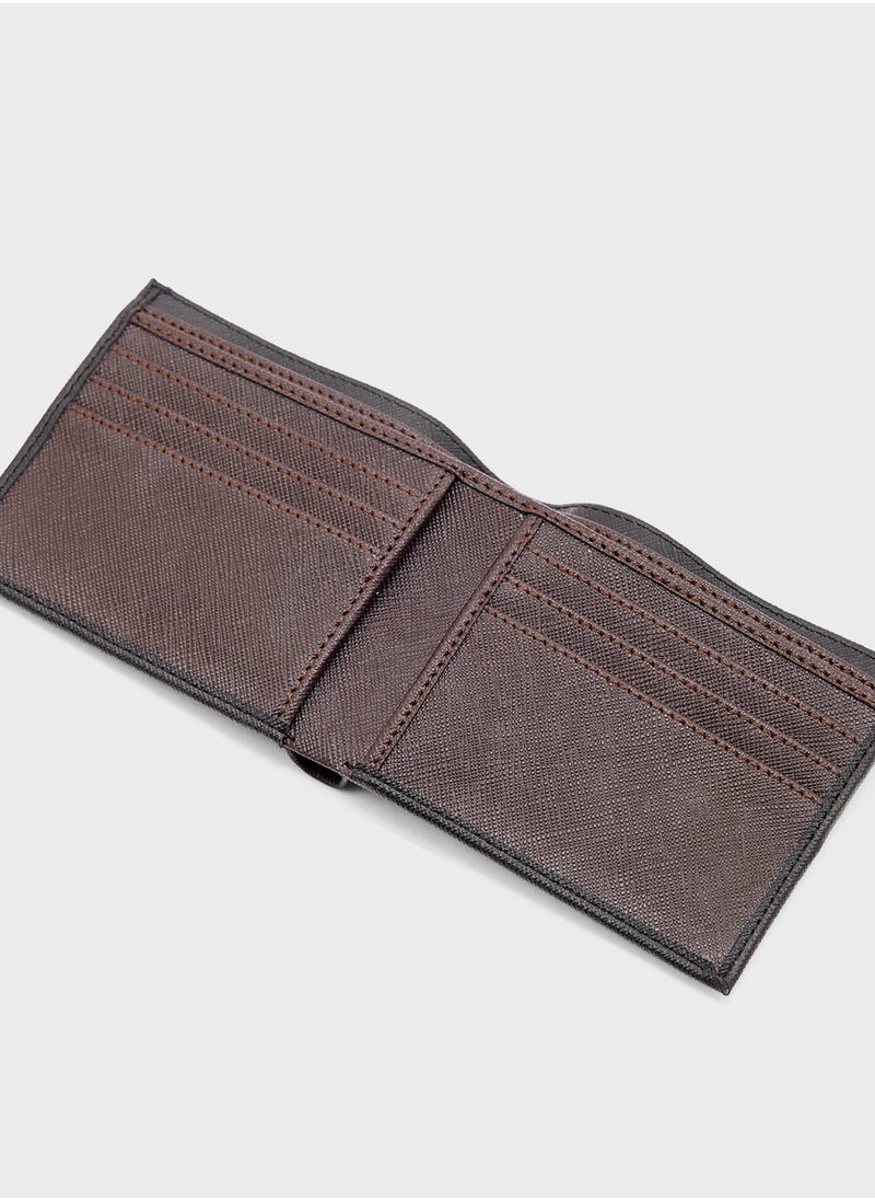 Robert Wood - Safiano Texture Two Tone Bi-Fold Wallet - Image 1
