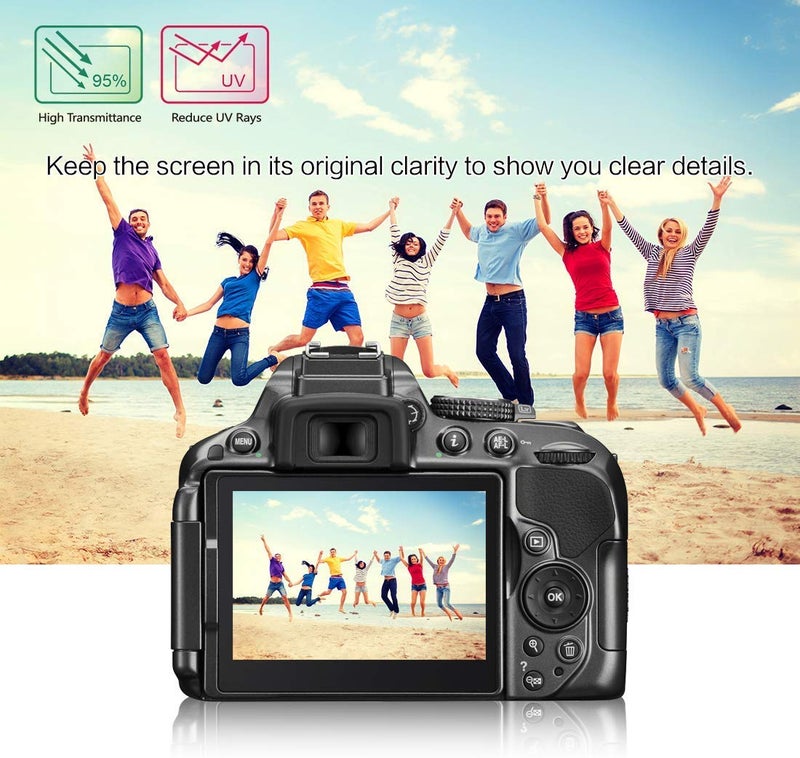 Action Pro 9H Nano Hammer Proof Screen Guard Protector Compatible With Nikon D5300 D5500 D5600 - Image 5
