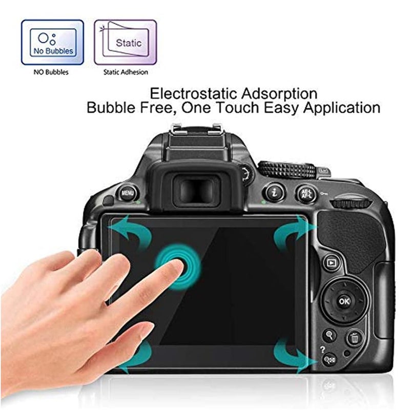 Action Pro 9H Nano Hammer Proof Screen Guard Protector Compatible With Nikon D5300 D5500 D5600 - Image 3