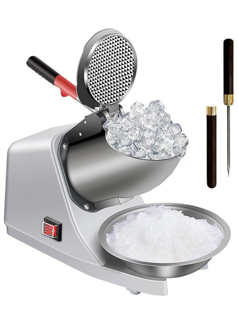 Double Blade Electric Ice Shaver Crusher Machine – 300W Snow Cone Maker for Shaved Ice, Desserts & Cocktails" - Image 1
