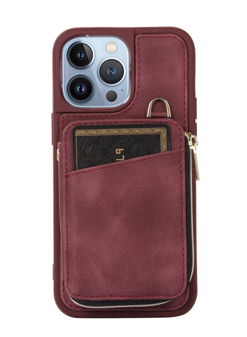 Suteni Back Cover Leather Card Slots Phone Case for iPhone - Image 1