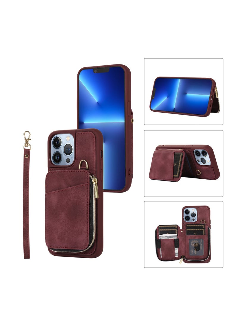 Suteni Back Cover Leather Card Slots Phone Case for iPhone - Image 2
