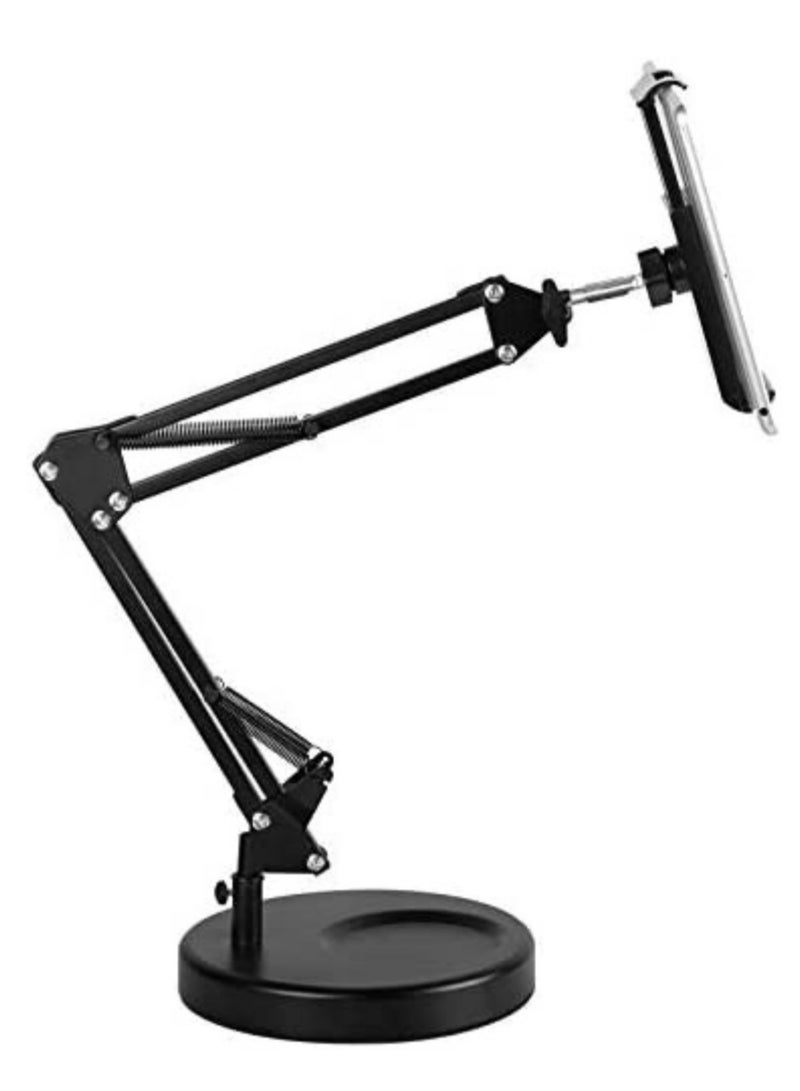Flexible Long Arm Tablet PC Holder – 360° Rotating Metal Desktop Stand for Tablets and Phones  - Image 1