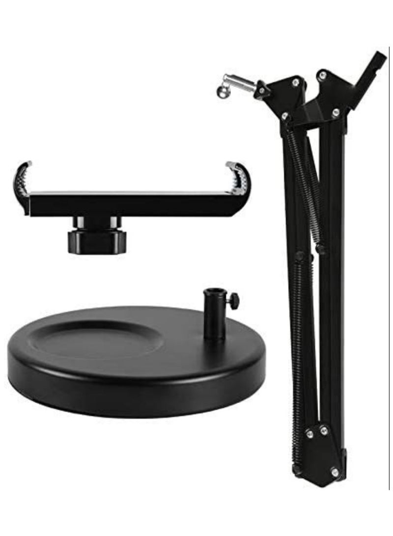 Flexible Long Arm Tablet PC Holder – 360° Rotating Metal Desktop Stand for Tablets and Phones  - Image 2