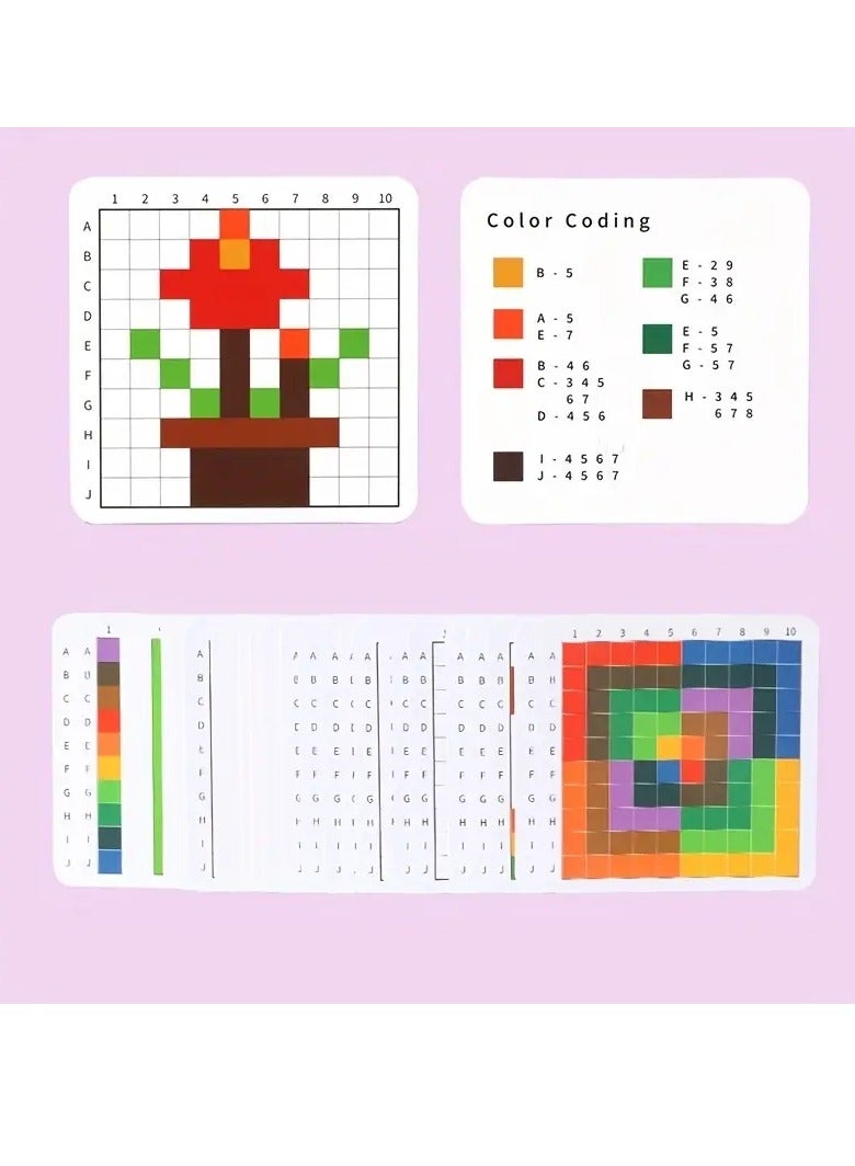 Gonice Wooden Building Blocks, Counting Cubes, Handcraft Math Blocks, Early Math Exercises, Primary School Teacher Classroom Supplies (100pcs)  - Image 2