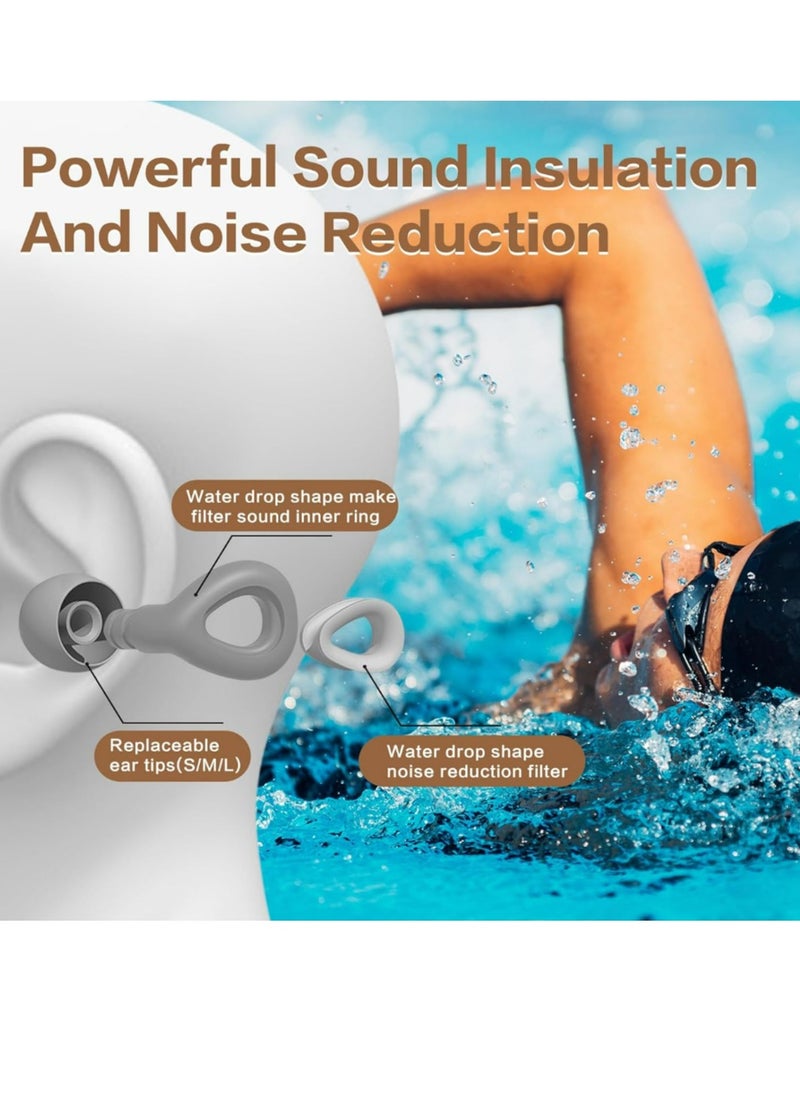 Generic Ear Plugs for Sleeping Noise Cancelling Reduction Ear Plugs for Concert Swimming Ear Plugs,Reusable Soft Silicone Ear Plugs  - Image 2