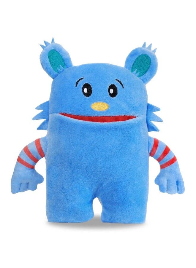 Blue Monster, 8" Tooth Fairy Pillow, Fun And Interactive Plush Toy With Pocket For Lost Teeth  - Image 1