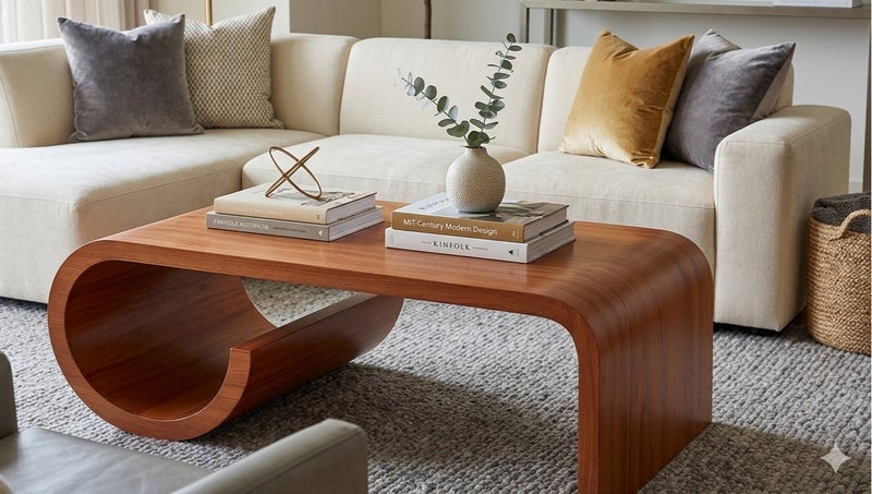 Chairo Modern Coffee Table with Unique Styling  .90 cm length, 55 cm width, and 45 cm height . - Image 1