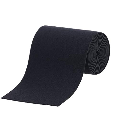 COTOWIN 4" Black Plush Elastic,Soft Comfortable Sewing Elastic - 2 Yards - Image 1