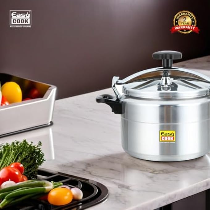 Easy Cook Easycook 9 Ltr Arabic Pressure Cooker  Durable Aluminum Build  Multi Safety Device  Fast Cooking  Available In 5L 7L 9L 11L 15L 20L 25L 9 Ltr - Image 4