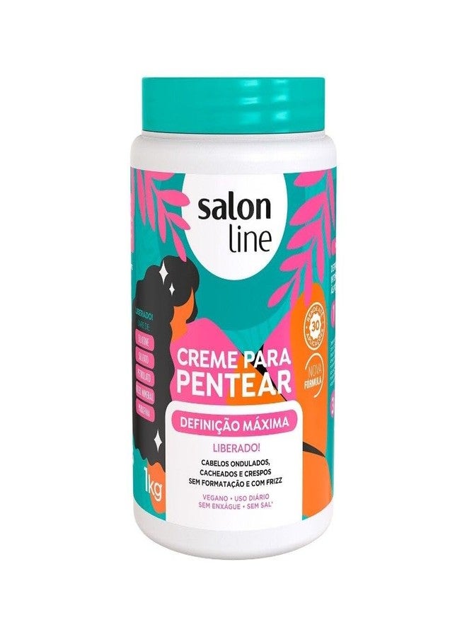 Salon Line سالون لاين - خط كريم للتسريح - تعريف أقصى 1000 غ - (كريم تسريح - تعريف أقصى صافي 35.27 أونصة)  - Image 2