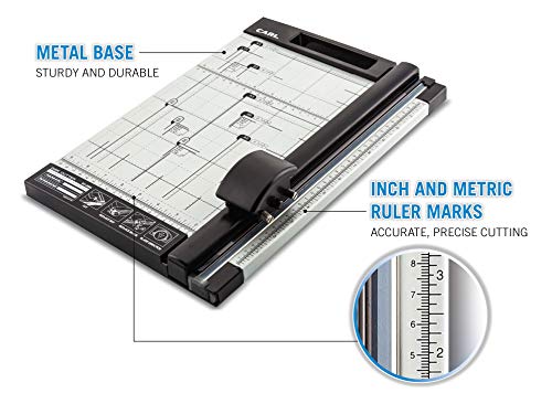 CARL 12 inch DC-200N Premium Rotary Paper Trimmer, Metal Base, 15 Sheet Cutting Capacity. - Image 4