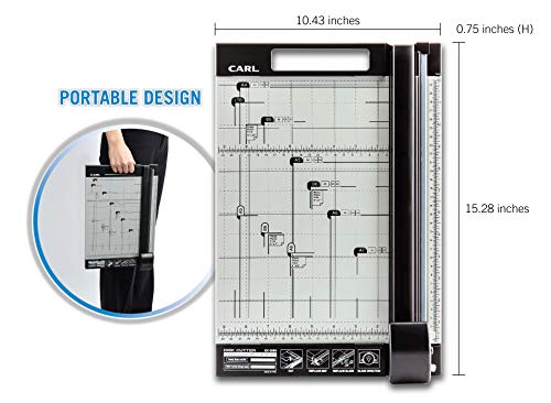 CARL 12 inch DC-200N Premium Rotary Paper Trimmer, Metal Base, 15 Sheet Cutting Capacity. - Image 5
