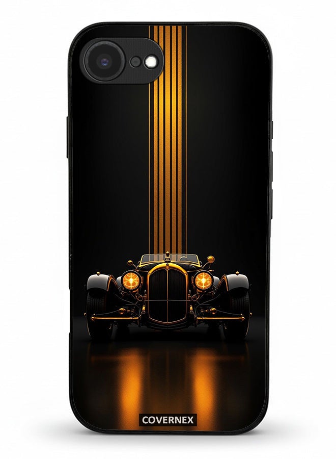 Covernex Apple iPhone 16e Protective Case Cover Printed Featuring Vintage Elegance Classic Luxury Car - Image 1