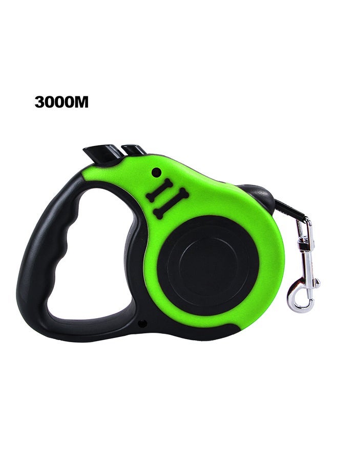 NIBEMINENT Retractable Dog Leash With Metal Clasp Black/Green 3meter - Image 3
