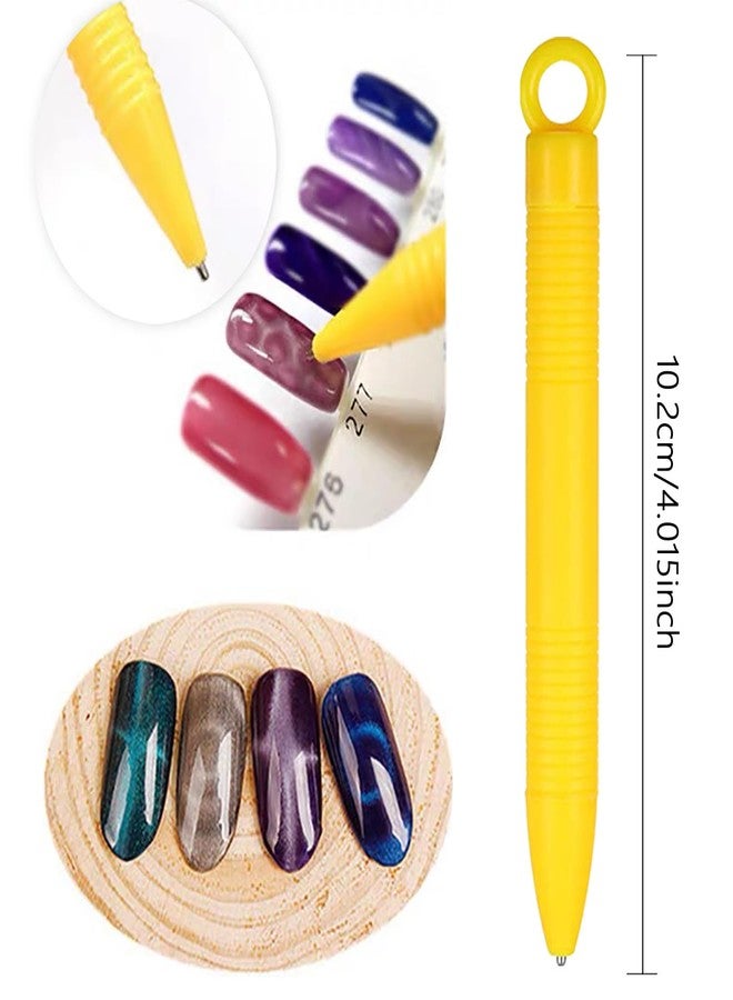 SILPECWEE 16Pcs Nail Magnet Set Cat Eye Magnet for Nails Cat Eye Gel Nail Polish Magnet Wand Magnetic Nail Art Nail Polish Cat Eye Magnets Sticks Nail Design Tools Nail Art Accessories - Image 2