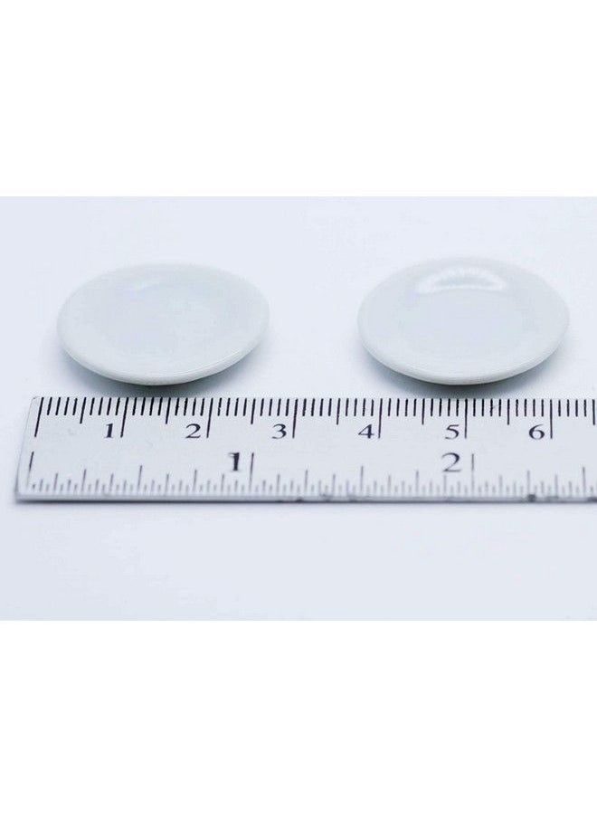 1shopforyou - White Cearmic Plate Dish Bowl Dollhouse Miniatures Food Kitchen - Image 1