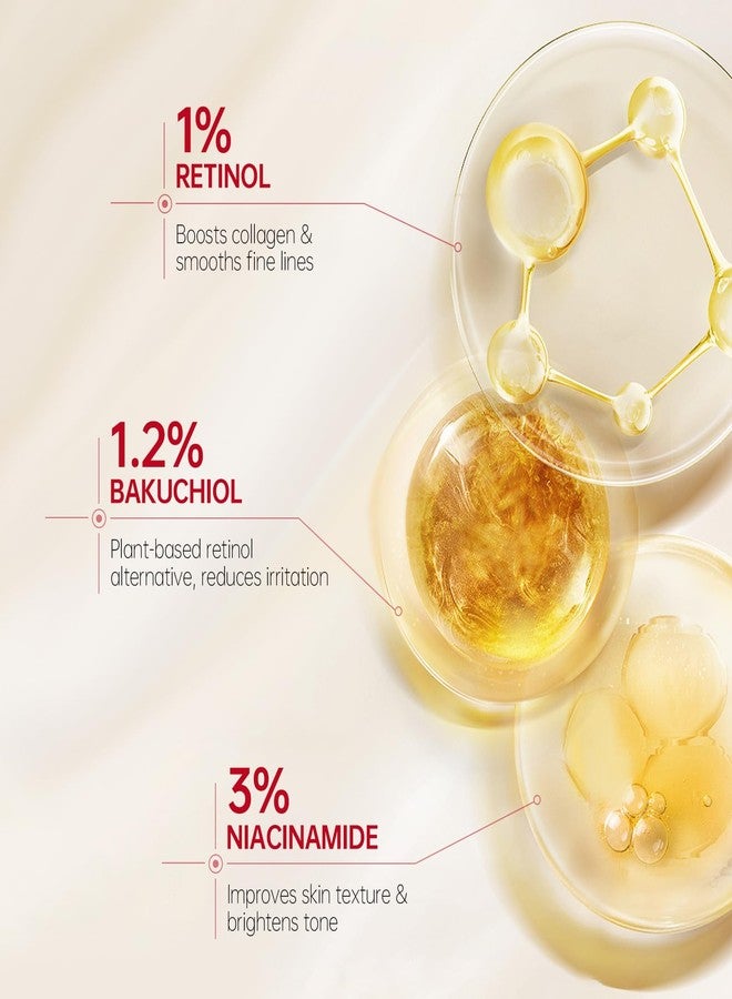 VGO Bakuchiol Retinol Serum, 1% Retinol for Anti-Aging and Anti-Wrinkle, Gentle Yet Potent Formula for Sensitive Skin. - Image 2