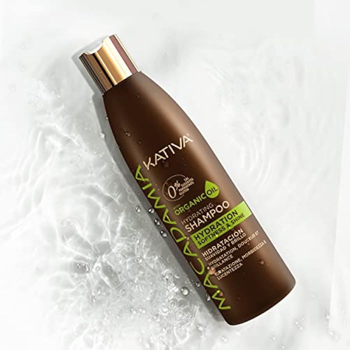 KATIVA Macadamia Hydrating Shampoo, 8.45 Fl Oz, Moisturizes and Strengthens Dry Hair with Organic Macadamia Oil, Sulfate, Gluten, Paraben, and Salt Free - Image 2