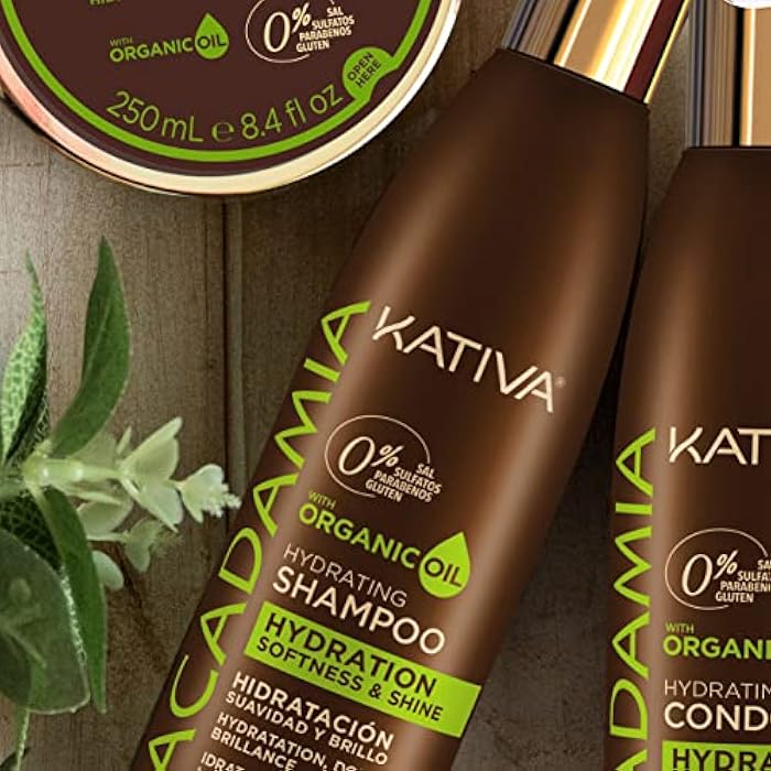 KATIVA Macadamia Hydrating Shampoo, 8.45 Fl Oz, Moisturizes and Strengthens Dry Hair with Organic Macadamia Oil, Sulfate, Gluten, Paraben, and Salt Free - Image 3