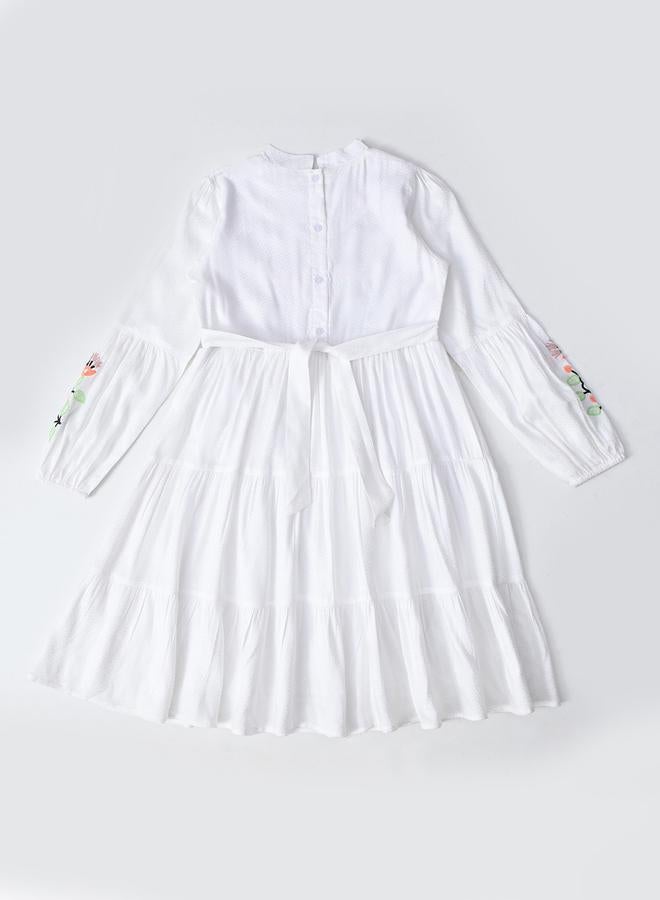 BELLA MODA Floral Tiered Dress - Image 3