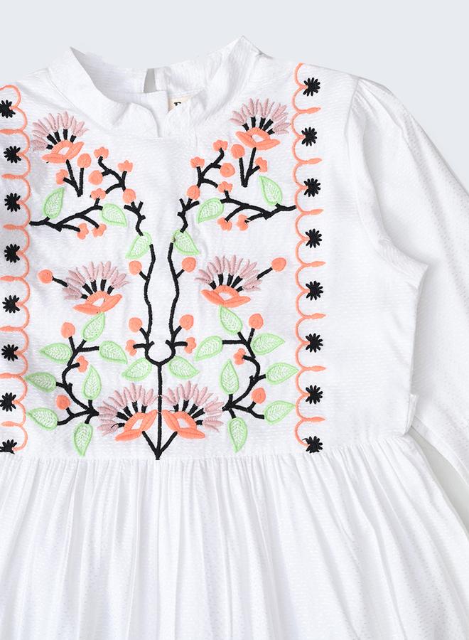 BELLA MODA Floral Tiered Dress - Image 4