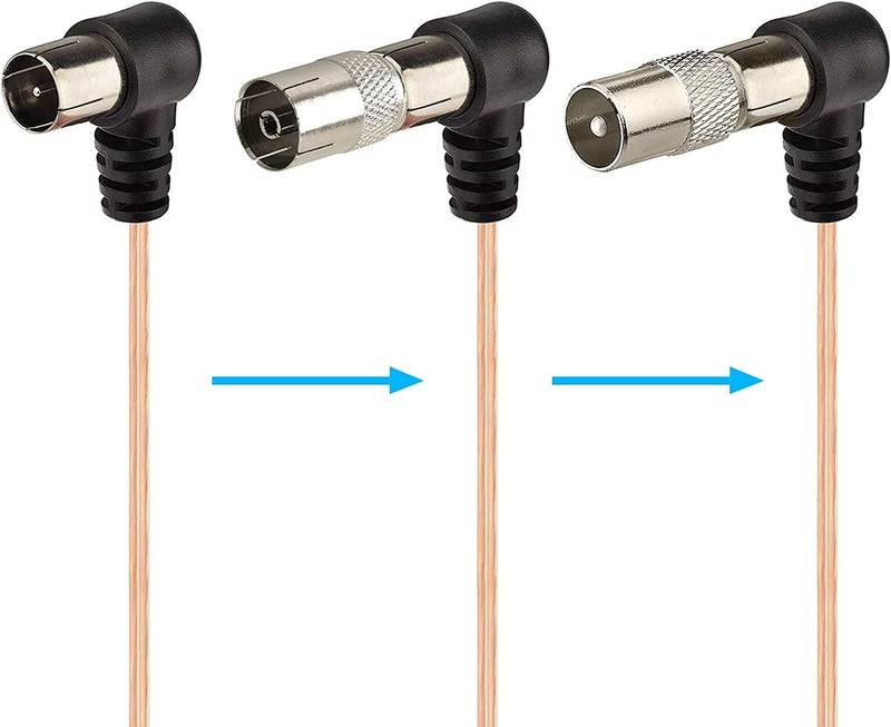 BINGFU FM Radio Dipole Antenna 75 Ohm Indoor AM Loop Antenna for Pioneer Onkyo Yamaha Marantz Indoor Bluetooth Home Stereo Receiver AV Audio Video Home Theater Receiver Tuner - Image 5