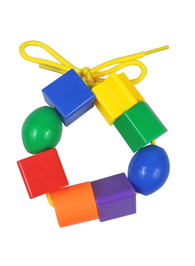 KUTOI Toddler Toys - Big Lacing Beads Set for Fine Motor Skills & Hand-Eye Coordination - 36 Beads & 6 Strings - Color Sorting & Counting Educational Learning Toy Montessori Toys - Image 5