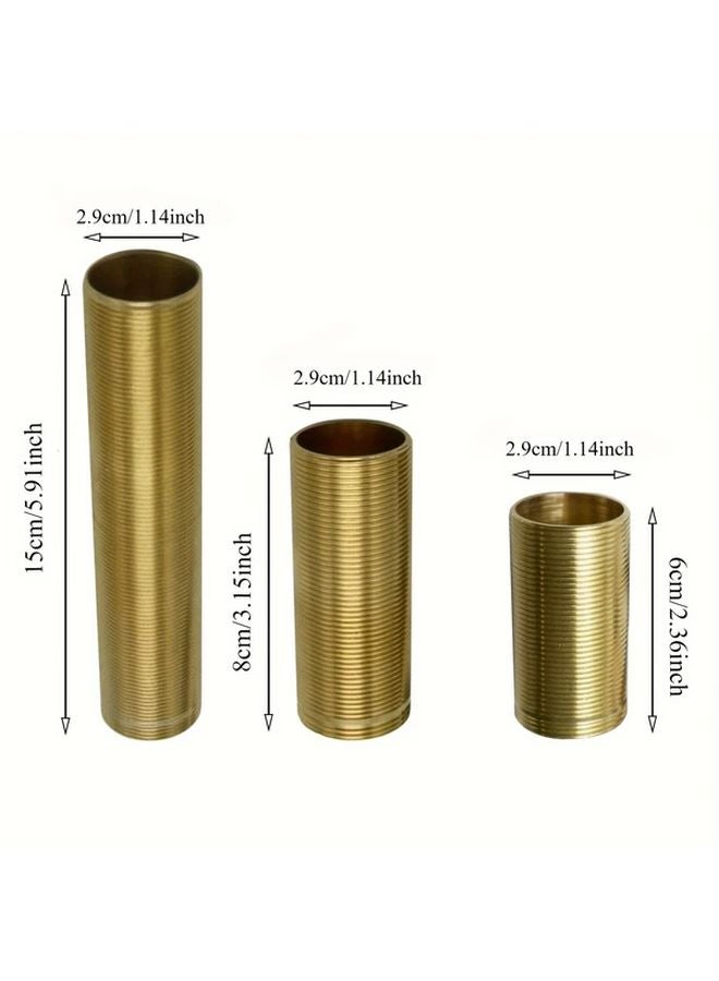 طقم إصلاح صنبور حوض المطبخ 80 مم، أنبوب نحاسي ملولب، صمولة وقطع تركيب - Image 4