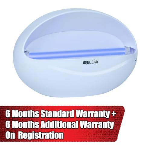 iBELL P100IK LED Fly Catcher & Insect Killer Machine with Sticky Trap, No Side Effects, Compact and Stylish Design for Home, Office and Restaurant (White) - Image 2
