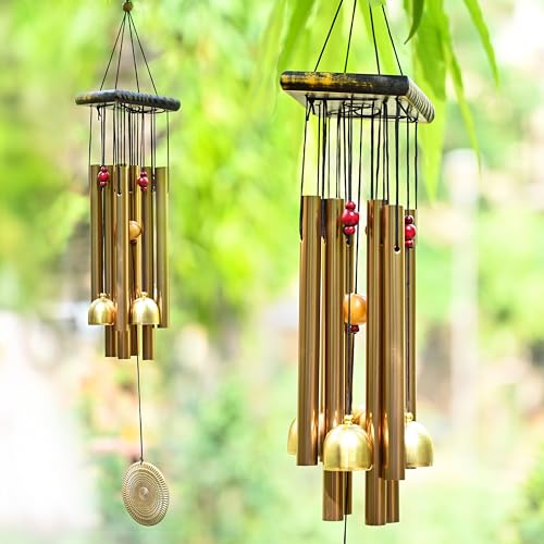 ZAICUS Wind Chime for Home Decor, Balcony, Garden, Door, Outdoor & Indoor Use – Metal Hanging Bell Windchime 52cm - Image 1